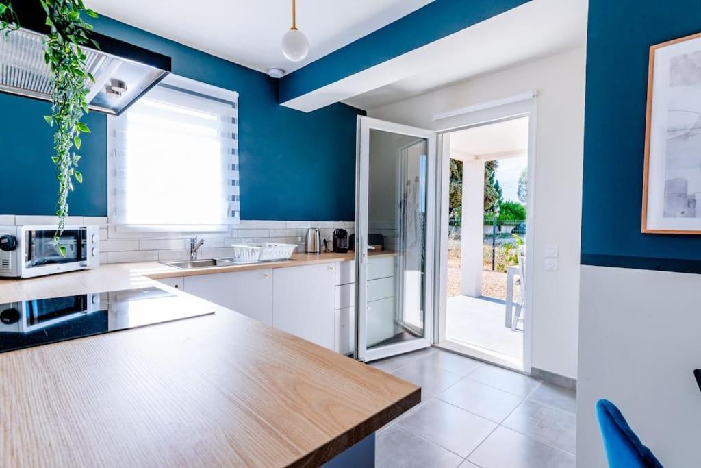 ☆ Blue Provencal Appartement ☆ Morieres-les-Avignon Exterior foto